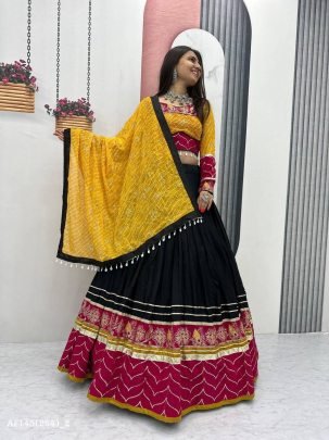 Rayon Cotton Navratri Lehenga Choli