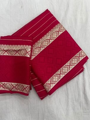 Zari Border Georgette Saree