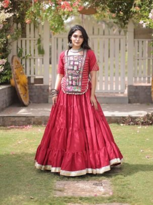 Royal Kutchi Frill Lehenga Choli