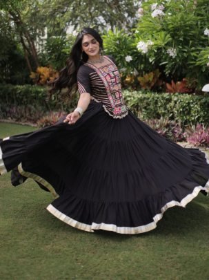 Royal Kutchi Frill Lehenga Choli