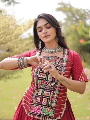 Royal Kutchi Frill Lehenga Choli