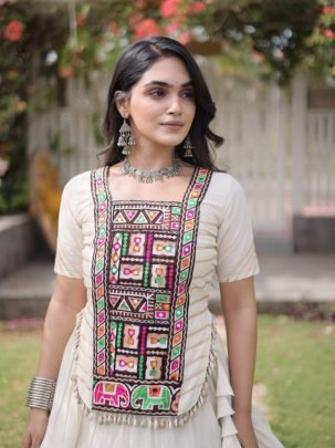 Royal Kutchi Frill Lehenga Choli