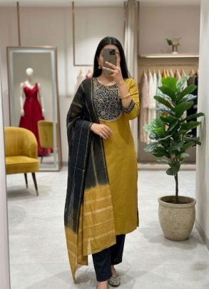 straight cut kurta set