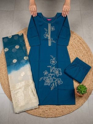 straight cut kurta sets