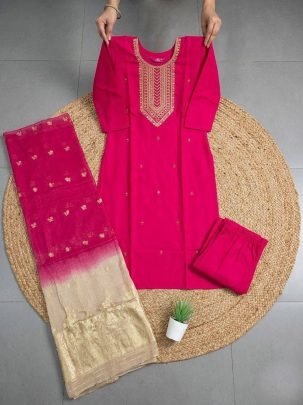 straight cut kurta sets
