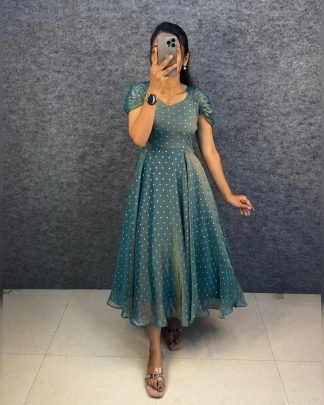 Tissue Butti Princess Midi Gown