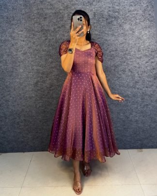 Tissue Butti Princess Midi Gown