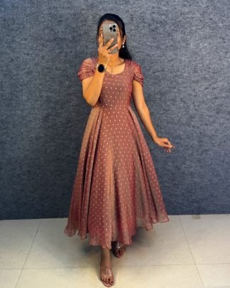 Tissue Butti Princess Midi Gown