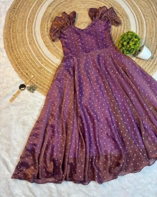 Tissue Butti Princess Midi Gown