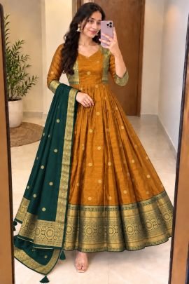 Vamika Heritage Border Anarkali Suit