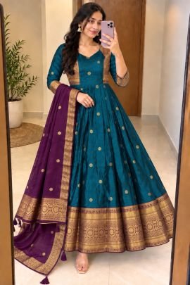 Vamika Heritage Border Anarkali Suit