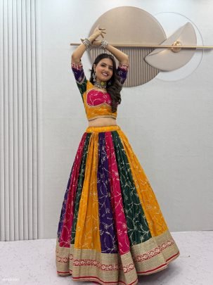 Vintage Embroidery Flair Chaniya Choli