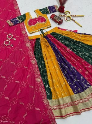 Vintage Embroidery Flair Chaniya Choli