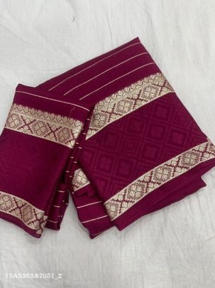 Zari Border Georgette Saree