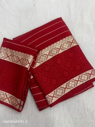 Zari Border Georgette Saree